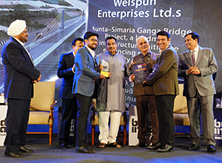 WEL wins Best Construction Methodology of the Year award at the Build India Awards for ASRP